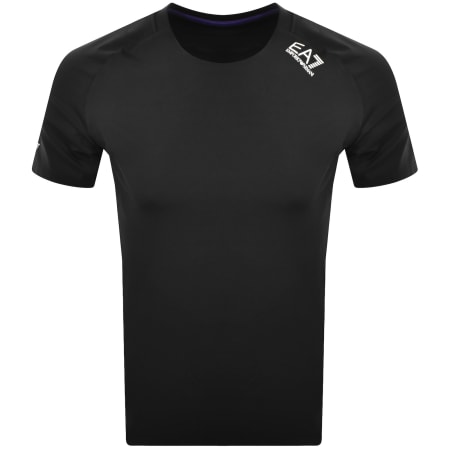 史上最も激安 EA7 Menswear Mainline | Black Shirt T Logo Armani Emporio Tシャツ+カットソー
